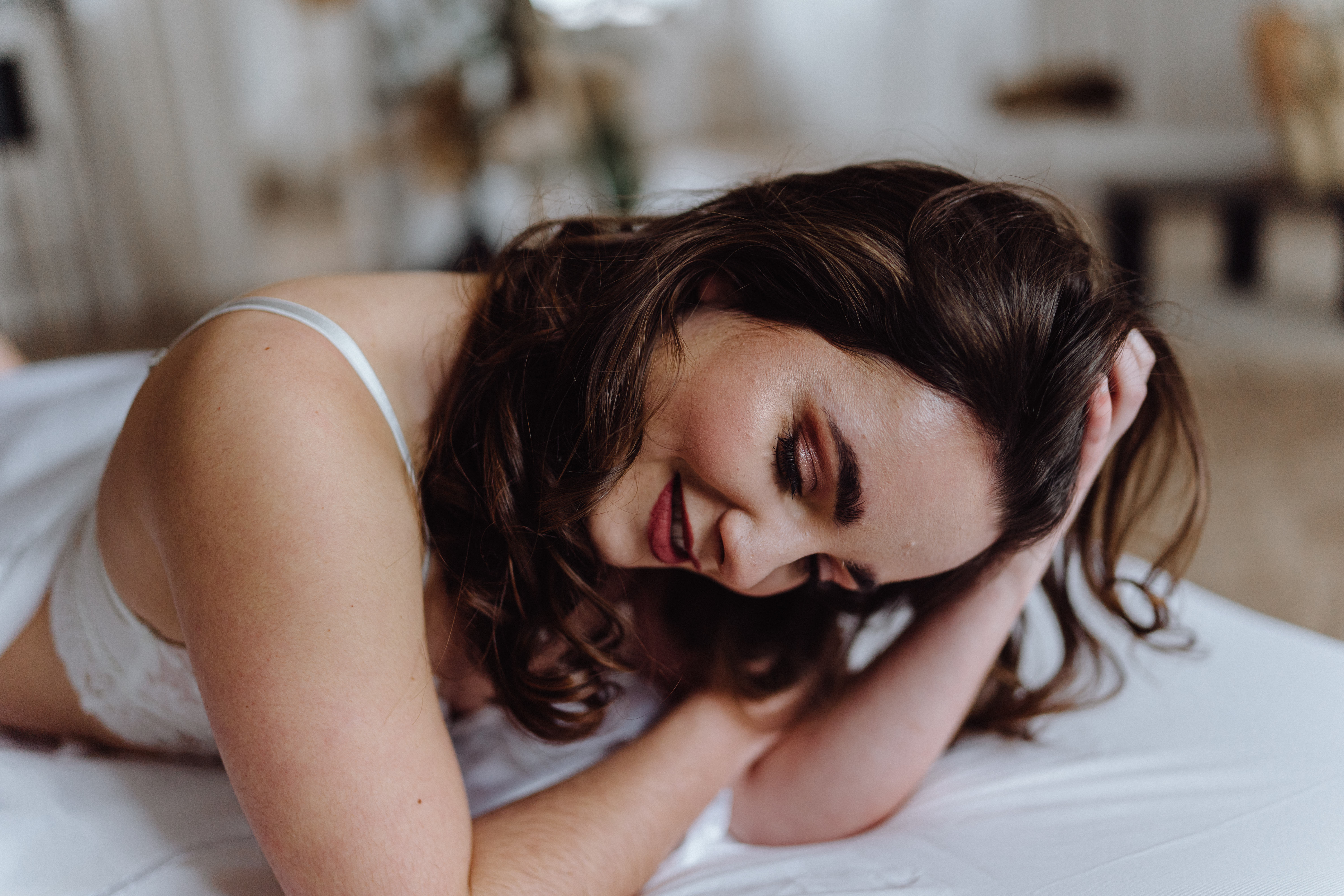 Sarah beim Boudoirshooting